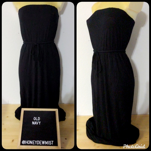 Old Navy Dresses & Skirts - OLD NAVY Black Strapless Maxi Dress
